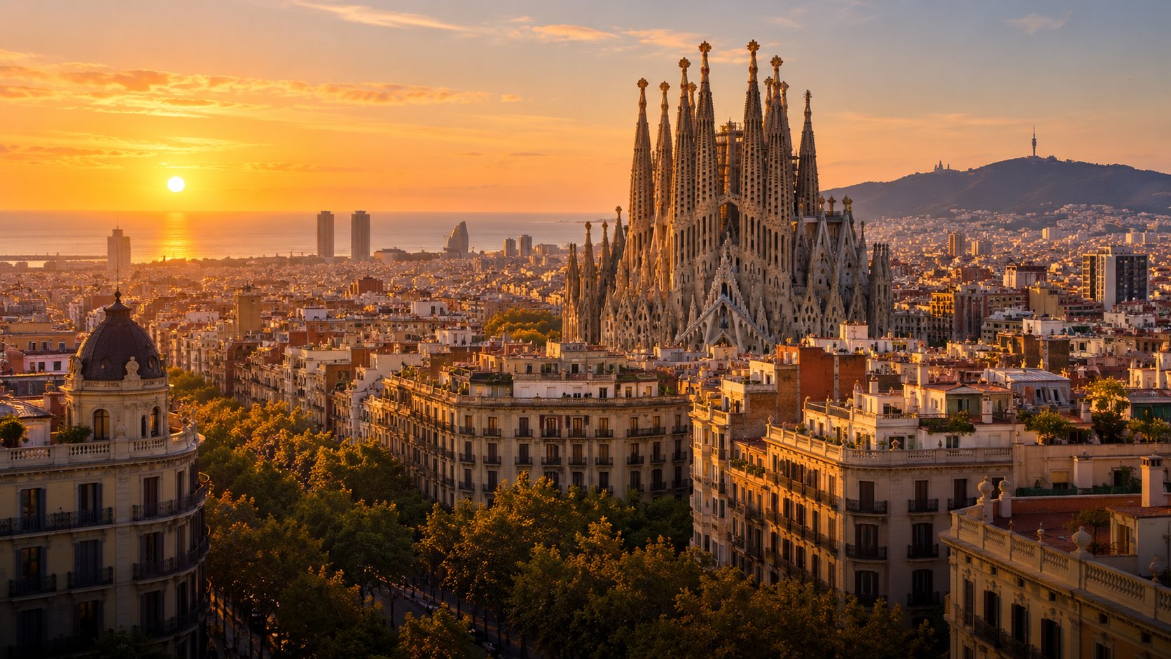 Blick auf Barcelona
