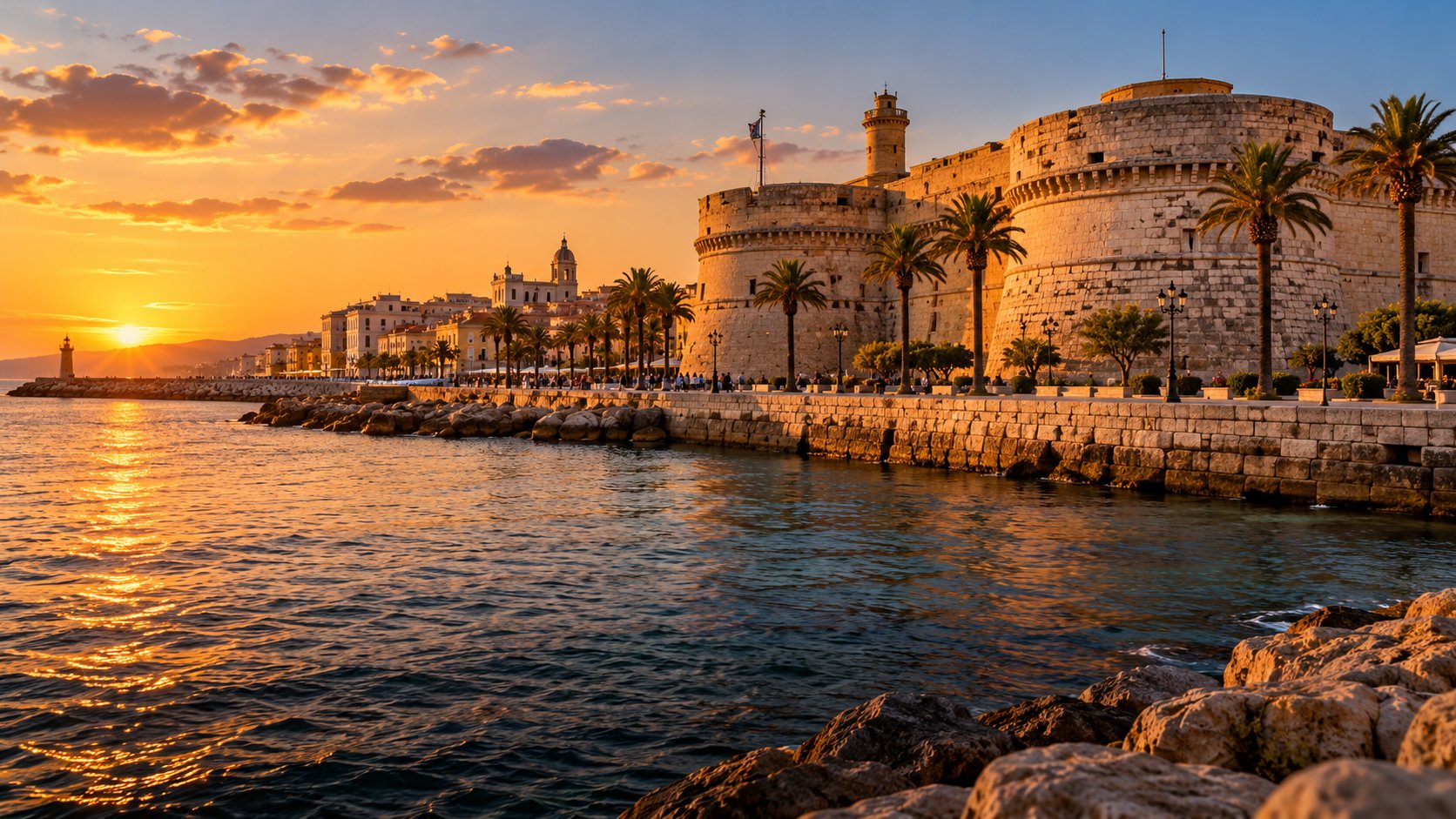 Blick auf Civitavecchia