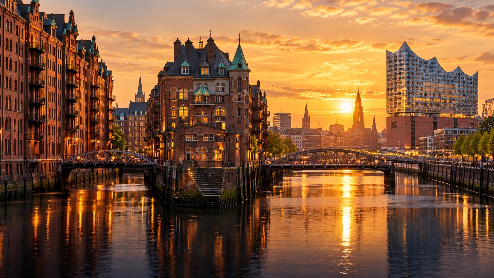 Blick auf Hamburg