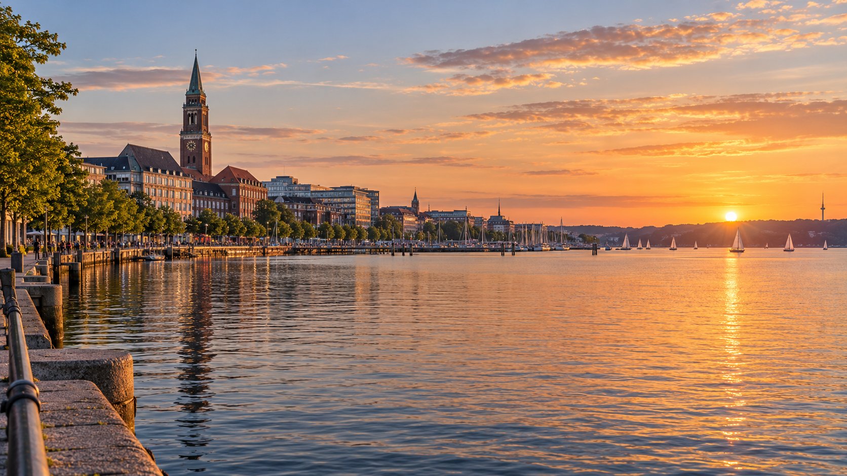 Blick auf Kiel