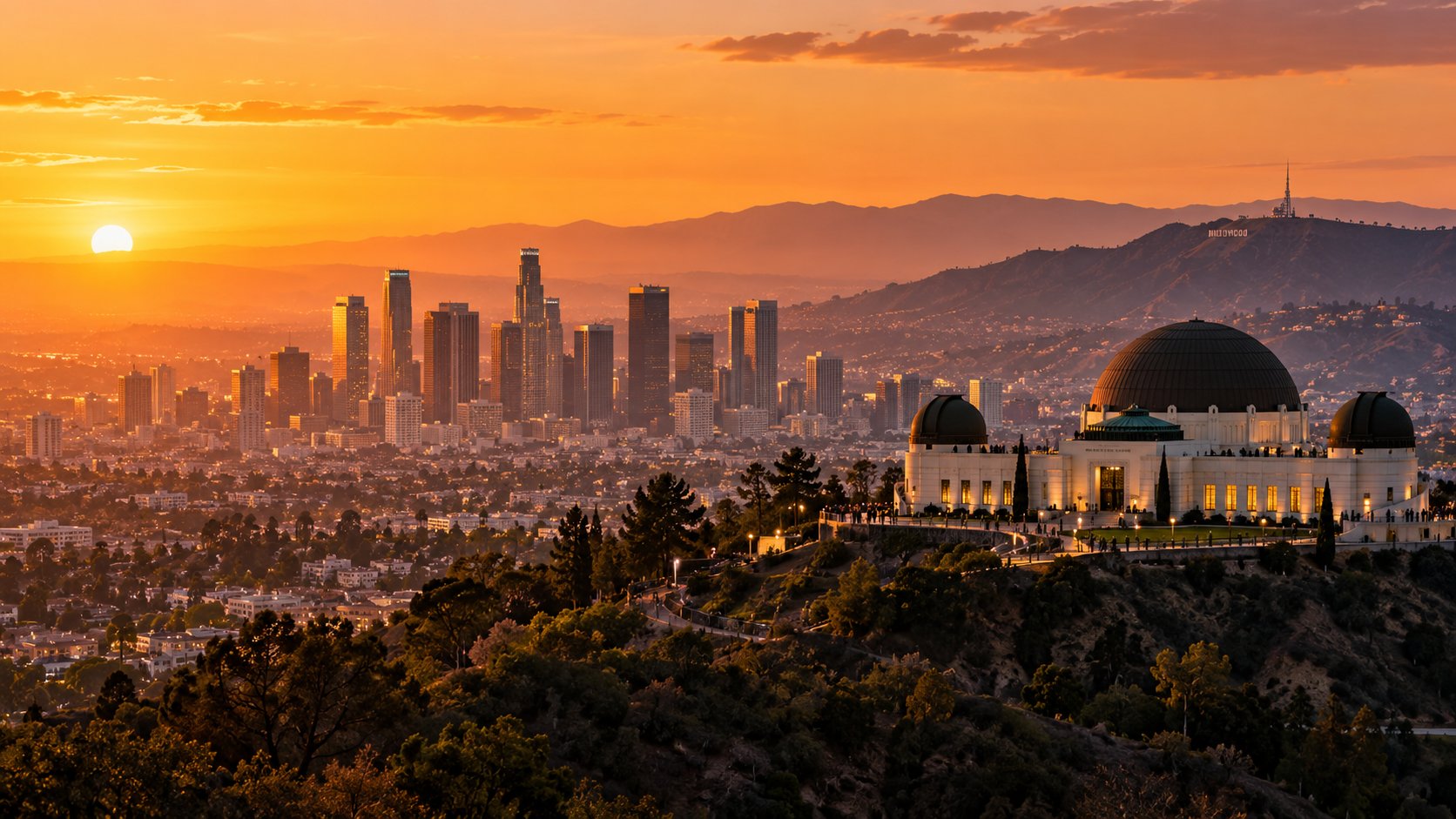 Blick auf Los Angeles/San Pedro