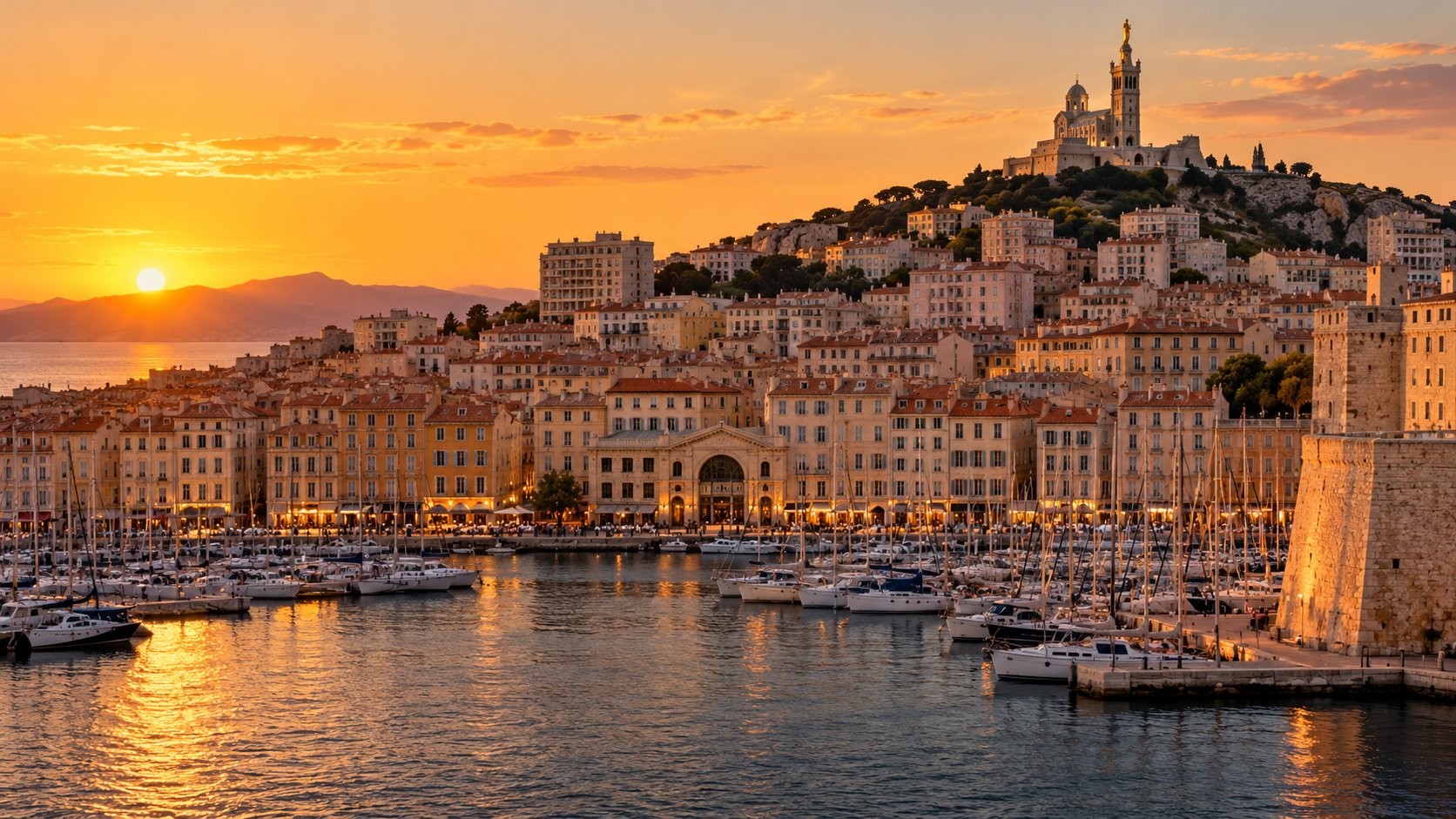 Blick auf Marseille