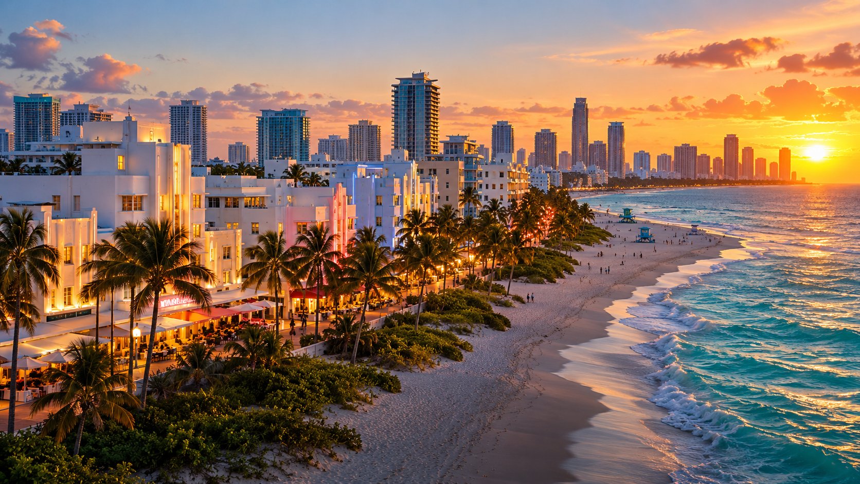 Blick auf Miami