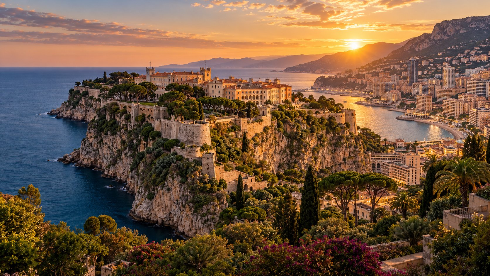 Blick auf Monaco