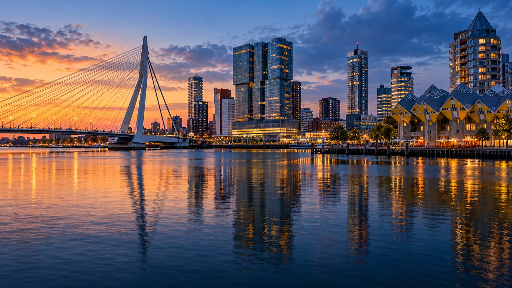 Blick auf Rotterdam